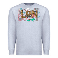 Heather Grey LPN Certified Nursing Assistant Premium Sweatshirt - LillyAllenDesigns