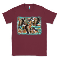 Burgundy indian western background Classic Tee - AdoDesignShop