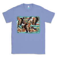 Colony Blue indian western background Classic Tee - AdoDesignShop