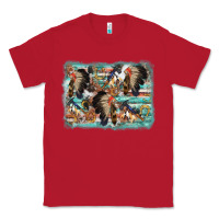 Red indian western background Classic Tee - AdoDesignShop