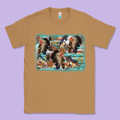 Indian Western Background Classic Tee Designed By Adodesignshop