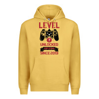 Antique Gold Kids Level 7 Unlocked Awesome Since 2013 Premium Hoodie - Bettercallsaul