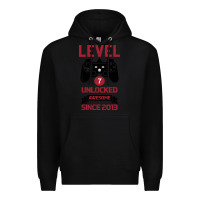 Black Kids Level 7 Unlocked Awesome Since 2013 Premium Hoodie - Bettercallsaul