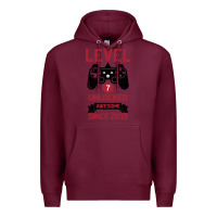 Burgundy Kids Level 7 Unlocked Awesome Since 2013 Premium Hoodie - Bettercallsaul
