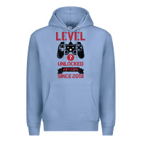 Colony Blue Kids Level 7 Unlocked Awesome Since 2013 Premium Hoodie - Bettercallsaul