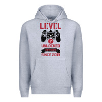 Heather Grey Kids Level 7 Unlocked Awesome Since 2013 Premium Hoodie - Bettercallsaul