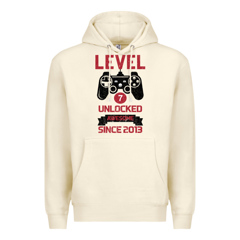 Kids Level 7 Unlocked Awesome Since 2013 Premium Hoodie by Bettercallsaul | Teevron