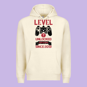 Kids Level 7 Unlocked Awesome Since 2013 Premium Hoodie Designed By Bettercallsaul