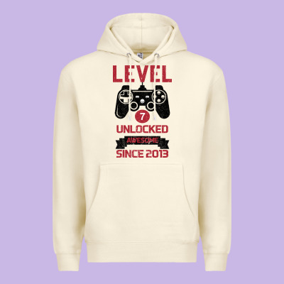Kids Level 7 Unlocked Awesome Since 2013 Premium Hoodie Designed By Bettercallsaul