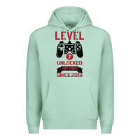 Seafoam Kids Level 7 Unlocked Awesome Since 2013 Premium Hoodie - Bettercallsaul