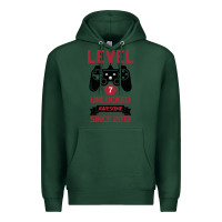 Sports Green Kids Level 7 Unlocked Awesome Since 2013 Premium Hoodie - Bettercallsaul