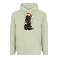 Matcha christmas newfoundland dog Heavyweight Hoodie - LillyAllenDesigns