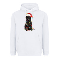 White christmas newfoundland dog Heavyweight Hoodie - LillyAllenDesigns