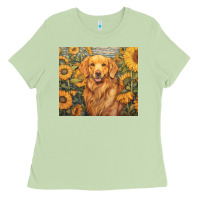 Matcha golden retriever Ladies Tee - Unal Design
