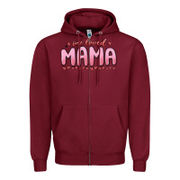 Burgundy one loved mama Zipper Hoodie - MaliasSmallBusiness