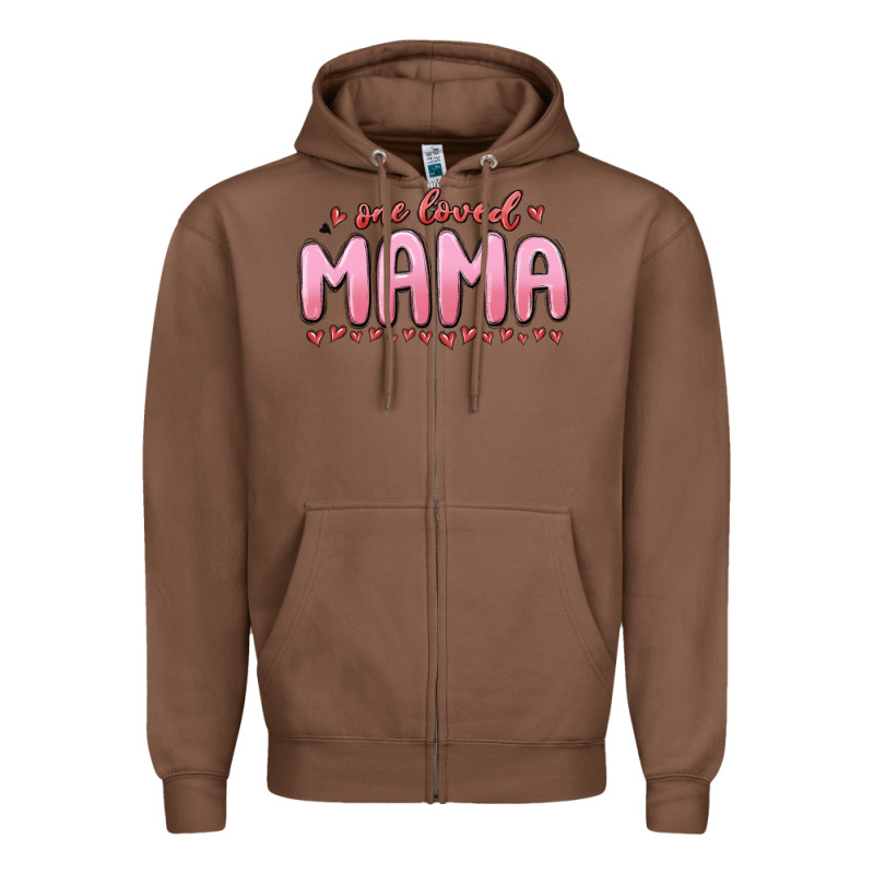 One Loved Mama Zipper Hoodie by MaliasSmallBusiness | Teevron