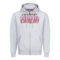 Heather Grey one loved mama Zipper Hoodie - MaliasSmallBusiness