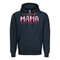 Navy one loved mama Zipper Hoodie - MaliasSmallBusiness