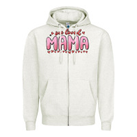 Oatmeal Heather one loved mama Zipper Hoodie - MaliasSmallBusiness