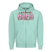Seafoam one loved mama Zipper Hoodie - MaliasSmallBusiness