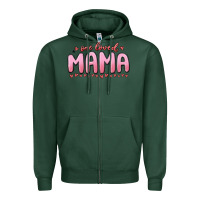 Sports Green one loved mama Zipper Hoodie - MaliasSmallBusiness