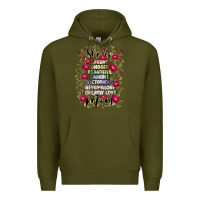 Army Green she is mom Premium Hoodie - JahusDesignShop