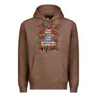 Chestnut she is mom Premium Hoodie - JahusDesignShop