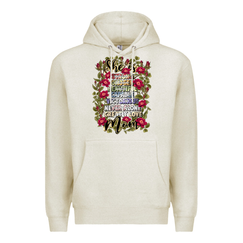 She Is Mom Premium Hoodie by JahusDesignShop | Teevron