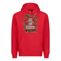 Red she is mom Premium Hoodie - JahusDesignShop