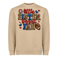 Mushroom little sister biggest fan american football Heavyweight Sweatshirt - Jasminsmagicworld