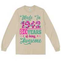 Mushroom made in 1942, 80 years of being awesome kopya Long Sleeve Tee - Jasminsmagicworld