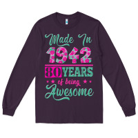 Plum made in 1942, 80 years of being awesome kopya Long Sleeve Tee - Jasminsmagicworld