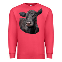 Cardinal Black Angus Cow Illustrations Premium Sweatshirt - LillyAllenDesigns