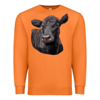 Carrot Black Angus Cow Illustrations Premium Sweatshirt - LillyAllenDesigns