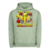 Pigment Oil Green tis the season softball halloween Urban Hoodie - CowGirlArtShop