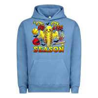 Pigment Pebble Blue tis the season softball halloween Urban Hoodie - CowGirlArtShop