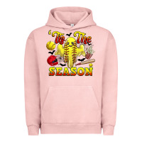 Pigment Salmon tis the season softball halloween Urban Hoodie - CowGirlArtShop