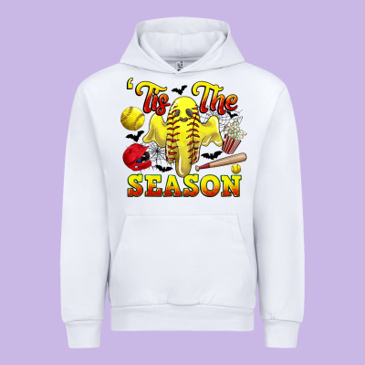 Tis The Season Softball Halloween Urban Hoodie Designed By Cowgirlartshop