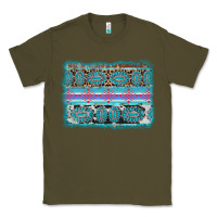 Army Green turquoise gemstone background Classic Tee - AdoDesignShop