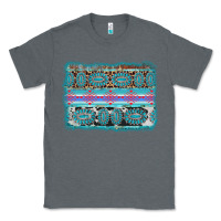 Charcoal Heather turquoise gemstone background Classic Tee - AdoDesignShop