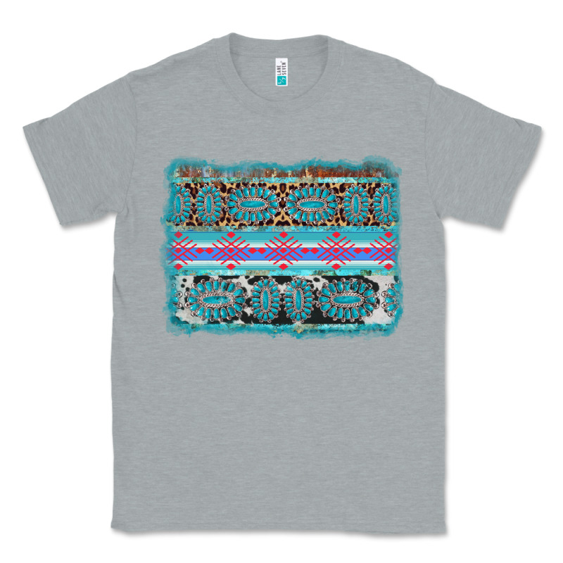 Turquoise Gemstone Background Classic Tee by AdoDesignShop | Teevron
