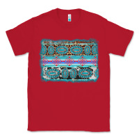 Red turquoise gemstone background Classic Tee - AdoDesignShop