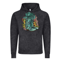 Vintage Black Turquoise Cowboy Boots Vintage Hoodie - JahusDesignShop