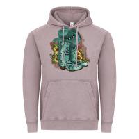 Vintage Zinc Turquoise Cowboy Boots Vintage Hoodie - JahusDesignShop