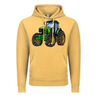 Vintage Mustard farm tractor Vintage Hoodie - AdoDesignShop