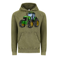 Vintage Olive farm tractor Vintage Hoodie - AdoDesignShop