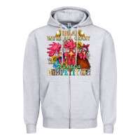 Heather Grey relax were all crazy its not a competition nca Zipper Hoodie - NancyCooperArtShop