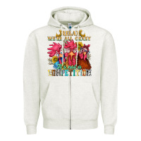Oatmeal Heather relax were all crazy its not a competition nca Zipper Hoodie - NancyCooperArtShop