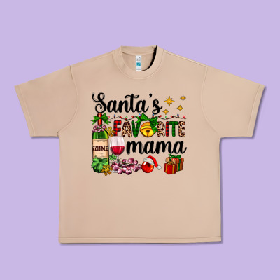 Santa's Favorite Mama Urban Heavy Tee Designed By Adodesignshop