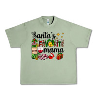 Oil Green santa's favorite mama Urban Heavy Tee - AdoDesignShop